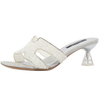 星期六(ST&SAT)新款外穿欧美细跟高跟凉拖SS02110122