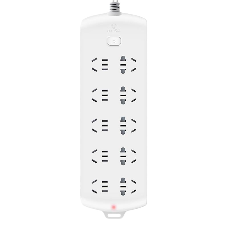 公牛(BULL)GN-B20A0 新国标插座/插线板/插排/排插/接线板/拖线板/10位总控全长5米