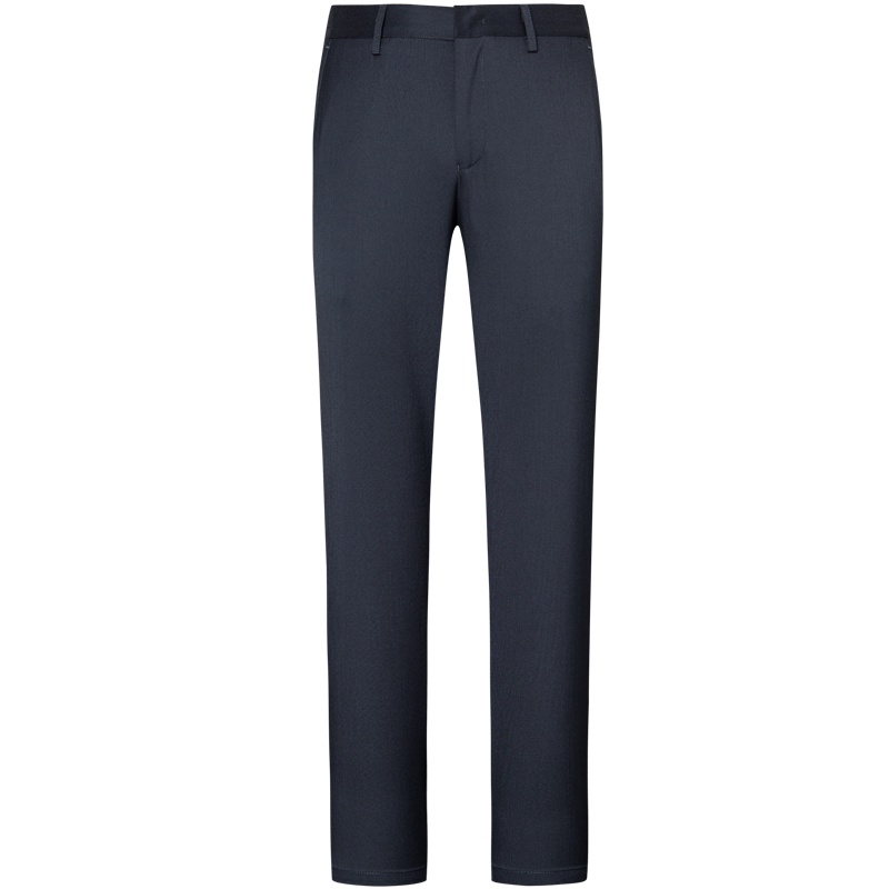 才子休闲裤男2020夏季新款中青年修身直筒商务上班卡其色裤子