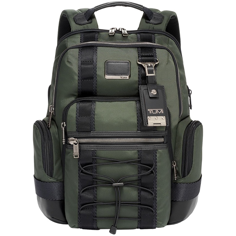 TUMI途明 ALPHA BRAVO系列 环保二合一男士双肩背包 个性多功能休闲男款旅行包0232396SP-云杉绿