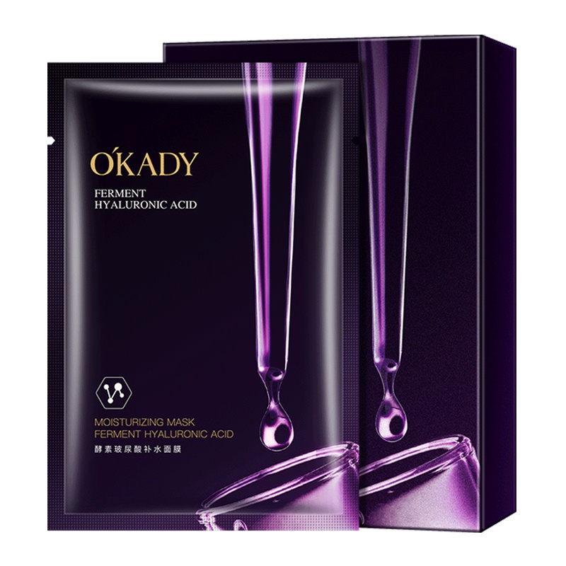 OKADY 酵素玻尿酸补水面膜10片