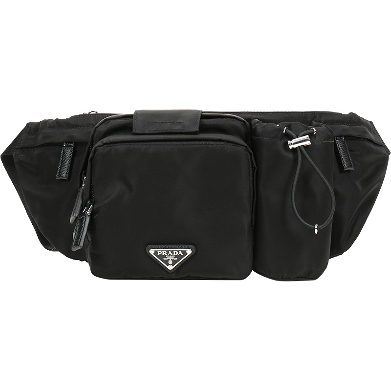 PRADA 普拉达 男士 织物胸包斜挎包腰包 2VL056 973
