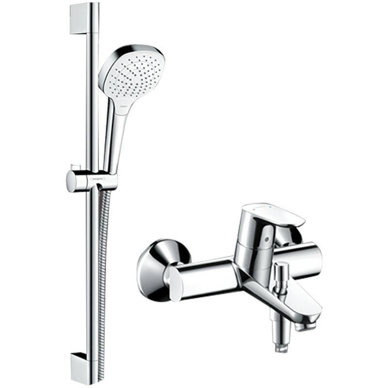 汉斯格雅 飞雨境雨沄雨喷头手持花洒软管防烫非恒温浴缸龙头淋浴组合花洒套装家用升降节水型带下出水龙头