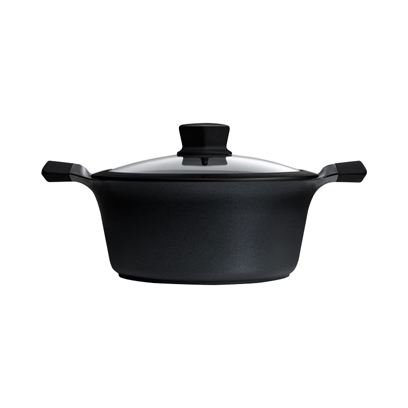 火候超白金压铸不粘锅汤锅 24cm 汤锅炖锅排骨锅复合锅底电磁炉燃气灶通用烹饪锅具小米有品热卖款