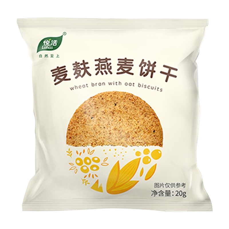 中粮悦活 麦麸燕麦饼干20g