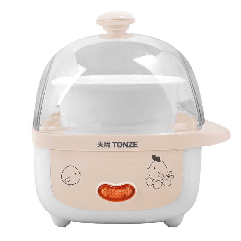 天际煮蛋器DZG-40AD三层蒸蛋器定时功能机械式旋转控制多功能小型煮蛋器迷你鸡蛋羹蒸炖食物煮热消毒