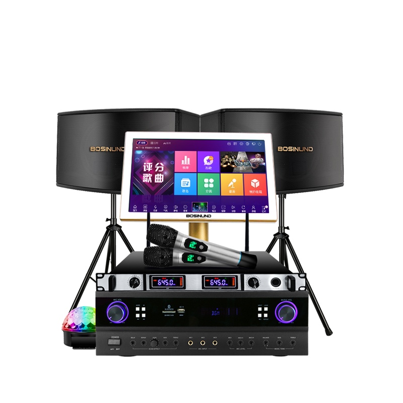 bosinund/博斯顿K12豪华版 别墅套装家庭影院 KTV音响语音智能点歌机家用蓝牙客厅音响卡拉OK AI智能信点歌