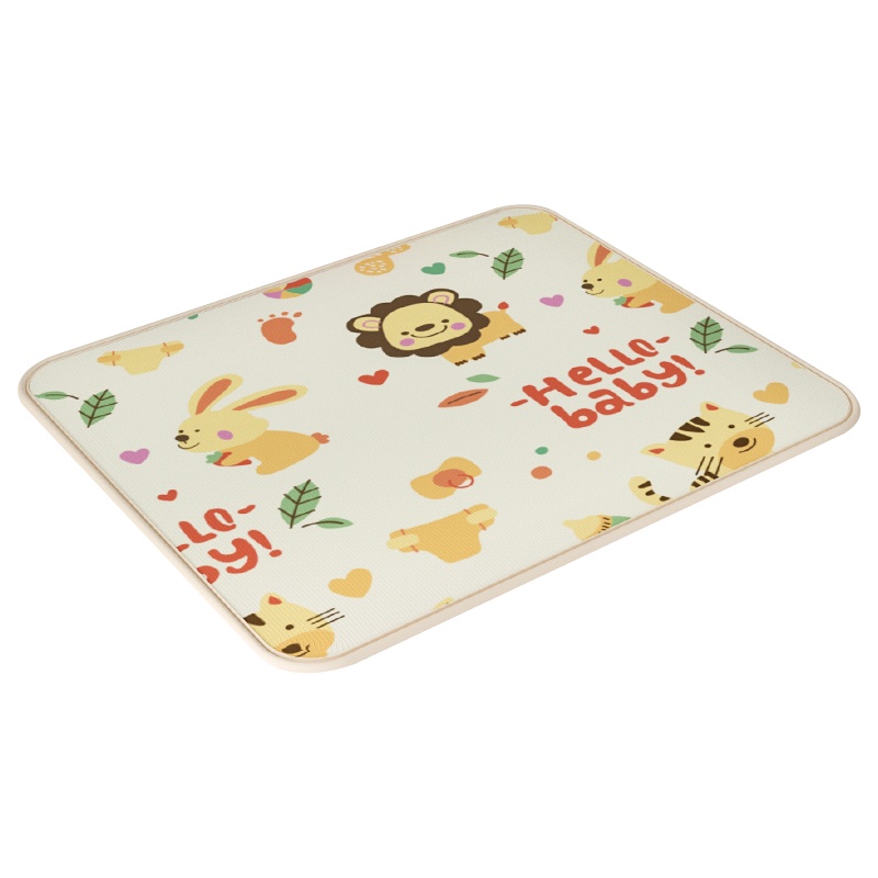 [加厚整体爬行垫]澳乐宝宝婴儿xpe爬行垫加厚2cm儿童地垫客厅家用爬爬垫整张垫子 动物园+独角兽200*180*2cm