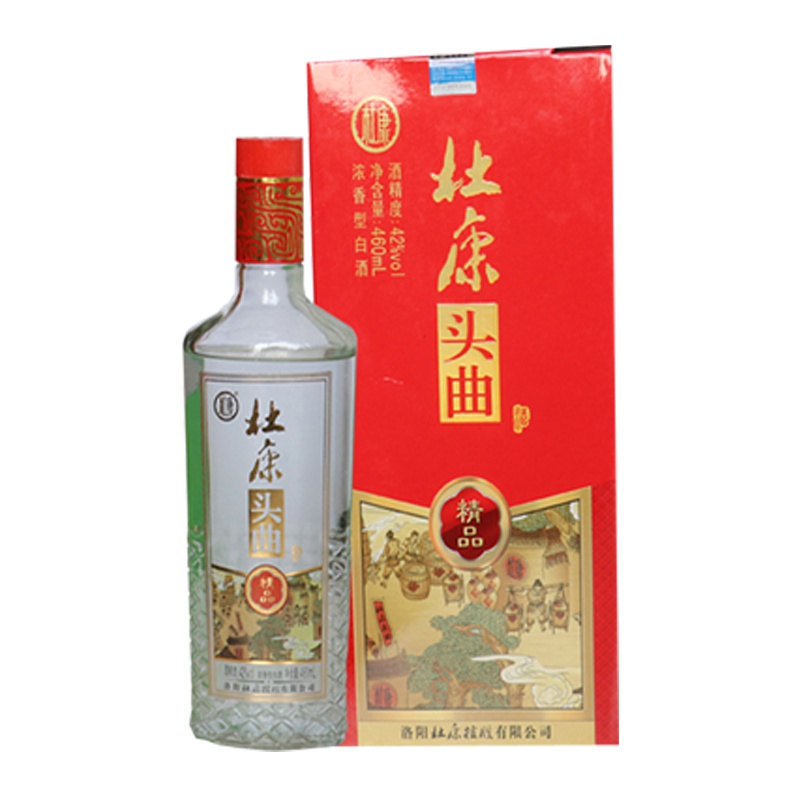 杜康头曲精品 42度浓香型白酒460ml 单瓶装