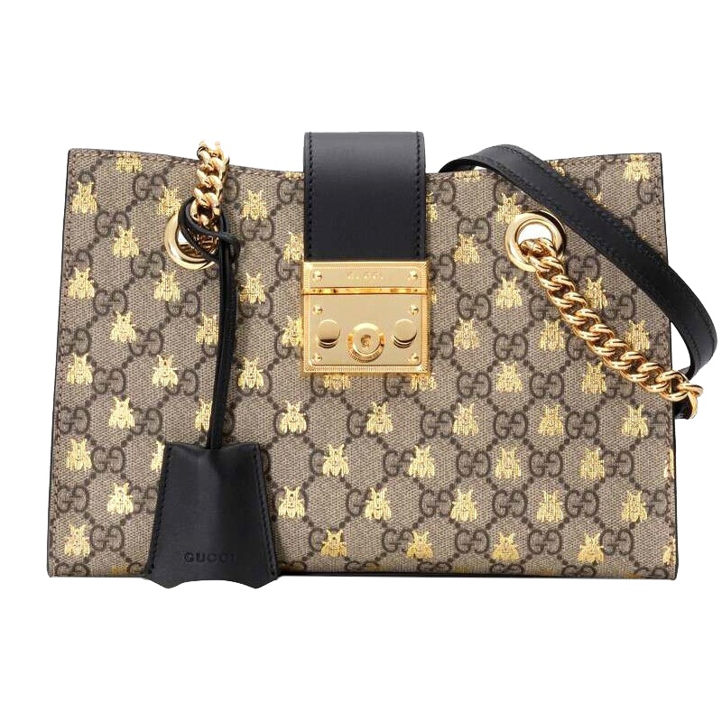[海外直邮]GUCCI古驰新款女包Padlock系列小号GG蜜蜂单肩包手提包498156 9F26G 8319