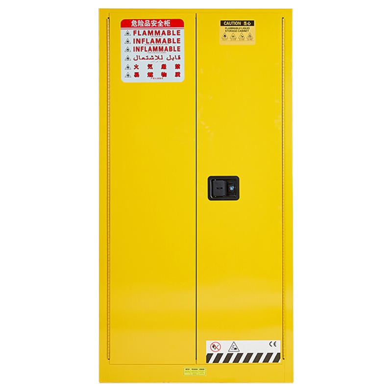 慧采云 办公家具优质钢制60加仑黄色安全柜防爆柜化学品储存柜危险品工业防火柜860*860*1650mm