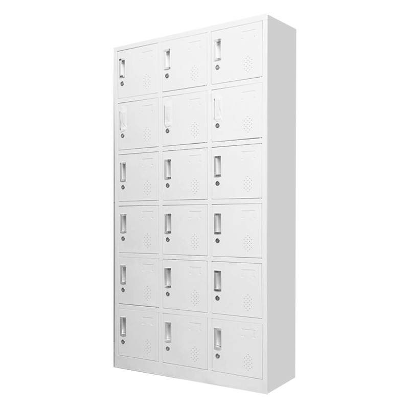 DYUANS东原办公柜钢制铁皮储物柜换衣柜存包柜带锁碗柜鞋柜18门更衣柜 DY011