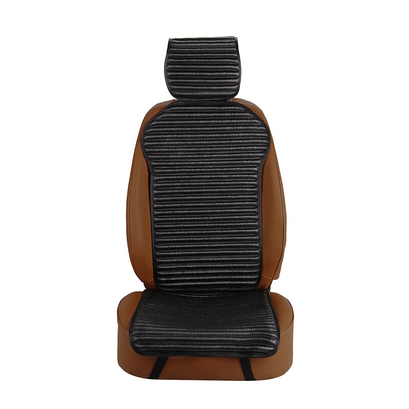 布雷什(BOLISH)五座四季通用汽车坐垫冬季毛绒养生座垫科沃兹科鲁兹思域小蛮腰汽车座垫车内饰品标准款神秘黑