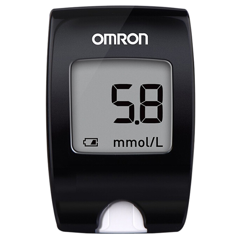 欧姆龙(OMRON)电子血糖仪HGM-112 免调码 测血糖仪器 家用虹吸式 配25片试纸+25支采血针