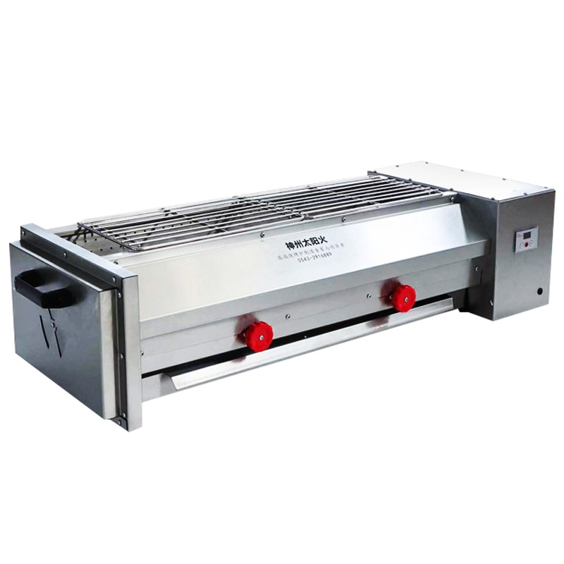 埃利斯(AILISI)Q2控26家用商用电热烤肉烤串机 商用电烤炉烧烤架烤肉锅无烟铁板烧 多功能摆摊烧烤机