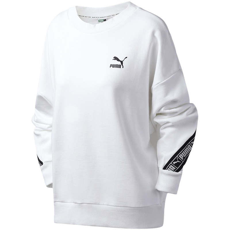 PUMA彪马女装运动服休闲圆领针织卫衣596019