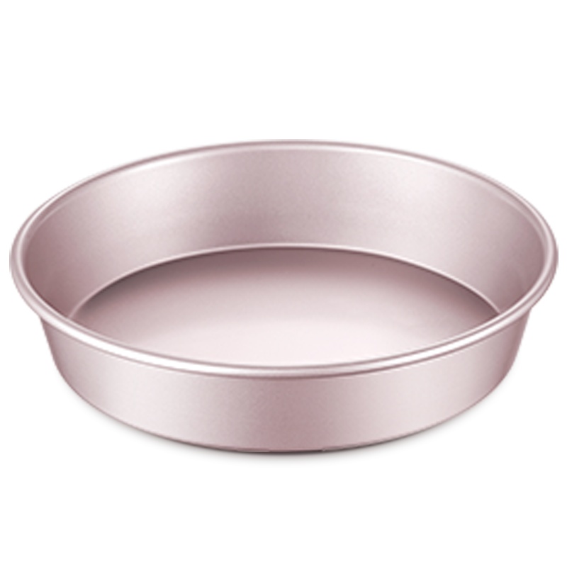 学厨 9寸加深披萨盘 烤盘模具金色圆形家用pizza盘 直径24.4cm*高5cm 不粘涂层 烤箱烘焙模具 WK9066