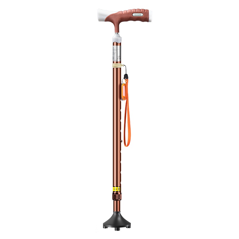 益森YGZ002老人拐杖医用单手杖四脚防滑轻便骨折助步器年轻老年人捌管杖拐棍1