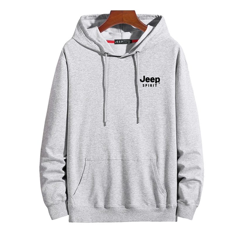 JEEP吉普连帽卫衣男春秋季宽松潮流帅气休闲百搭帽衫潮牌嘻哈外套