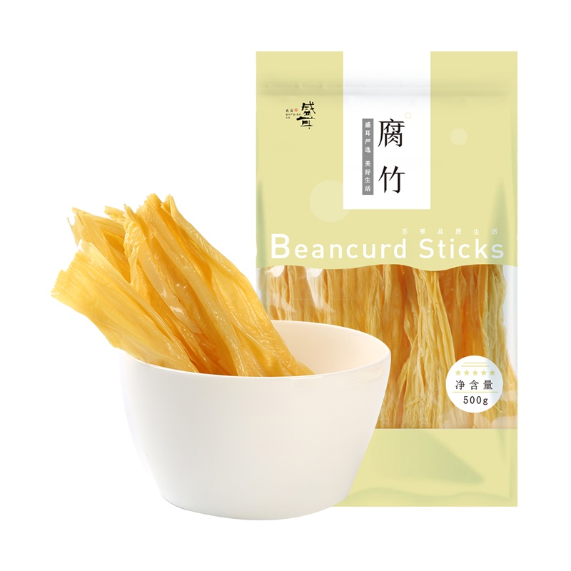 盛耳 腐竹500g 手工腐竹豆皮干货豆腐皮干豆皮黄豆豆制品农家特产