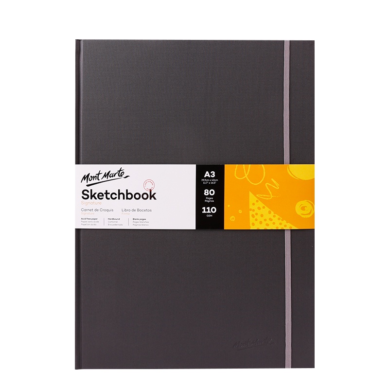 蒙玛特MontMarte A3素描本学生用110克速写本美术生速写旅行画纸手绘绘画本子空白彩铅画画专用