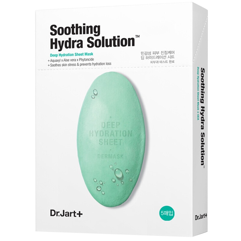 韩国Dr.Jart+/蒂佳婷药丸面膜 绿色药丸面膜女男泡泡面膜急救补水保湿（5片/盒）绿色（舒缓补水1盒）