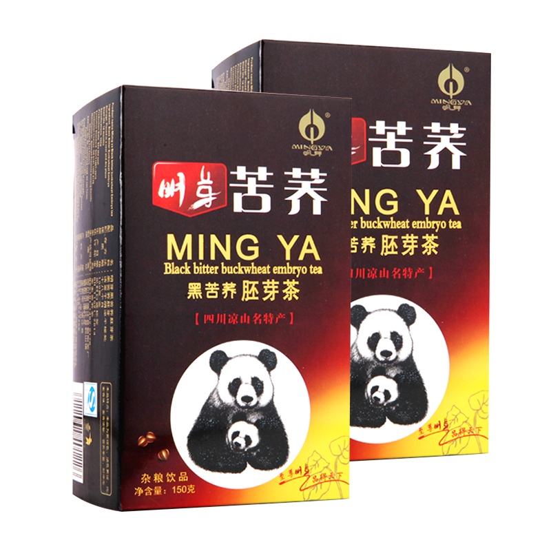 明芽苦荞茶四川大凉山全胚芽苦荞麦花草茶花茶150g*2