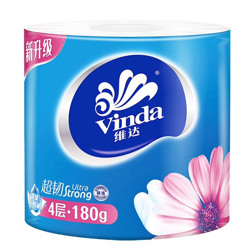 维达 超韧780克卷纸10卷装 100提起订