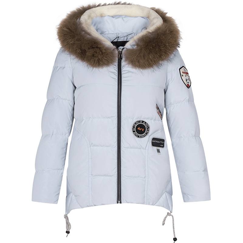 ERAL/艾莱依冬韩版修身时尚立领羽绒服加厚女短款连帽12010/EDAB