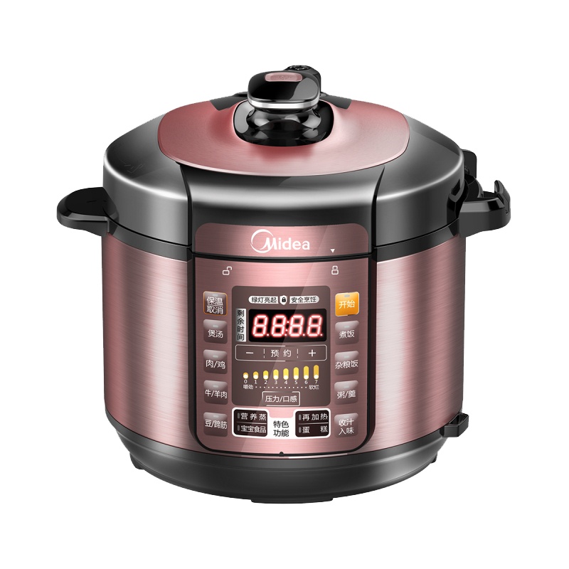 Midea 美的电压力锅 MY-YL50Simple101 一锅双胆 大火力浓香压力锅 5L 电饭煲