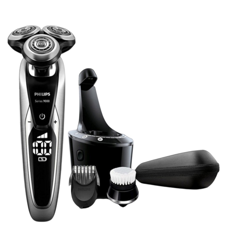 飞利浦(Philips)电动剃须刀 S9711/33 智能清洁 干湿两用 三刀头 全身水洗