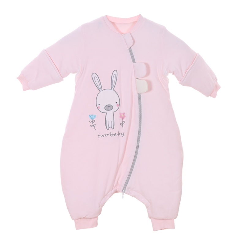 俩个宝宝睡袋婴儿秋冬加厚宝宝分腿睡袋新生儿童春秋四季通用款冬季防踢被