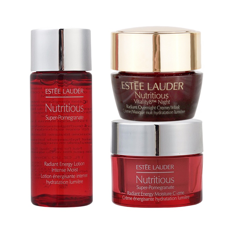 雅诗兰黛(Estee Lauder)红石榴鲜亮焕采系列小样三件套(日霜+晚霜+精华水)