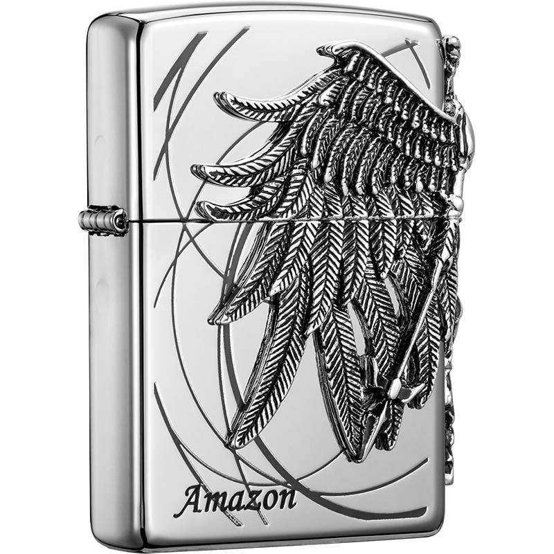 ZIPPO芝宝打火机美国原装ZIPPO之宝防风煤油打火机亚马逊女战士ZBT-1-36b