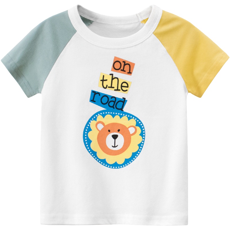 韩版童装2020夏季女童短袖T恤衫儿童宝宝衣服元氣小猴STRONGMONKEY