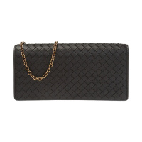 BOTTEGA VENETA 宝缇嘉 BV 女士经典编织羊皮链条单肩斜挎包
