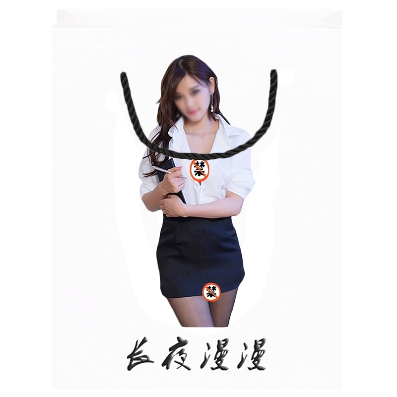 女士情趣内衣性感制服套装OL秘书透视诱惑V字衬衫裙子蕾丝破洞开档免脱黑丝袜丁字裤三点透明女式情趣睡衣长夜漫漫成人女性用品