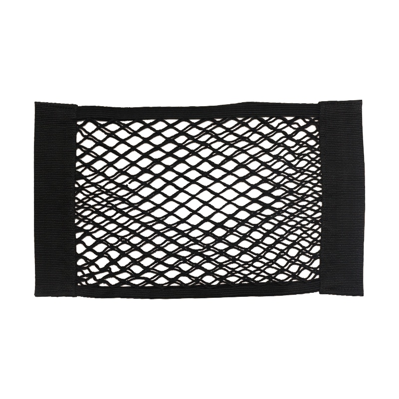 巨木 汽车后备箱网兜魔术贴双层储物网袋收纳袋车载储物网兜车用置物袋消防器固定通用型车尾箱汽车用品