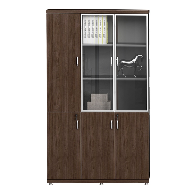 [红心家居]板式办公柜储物资料柜左三门文件柜