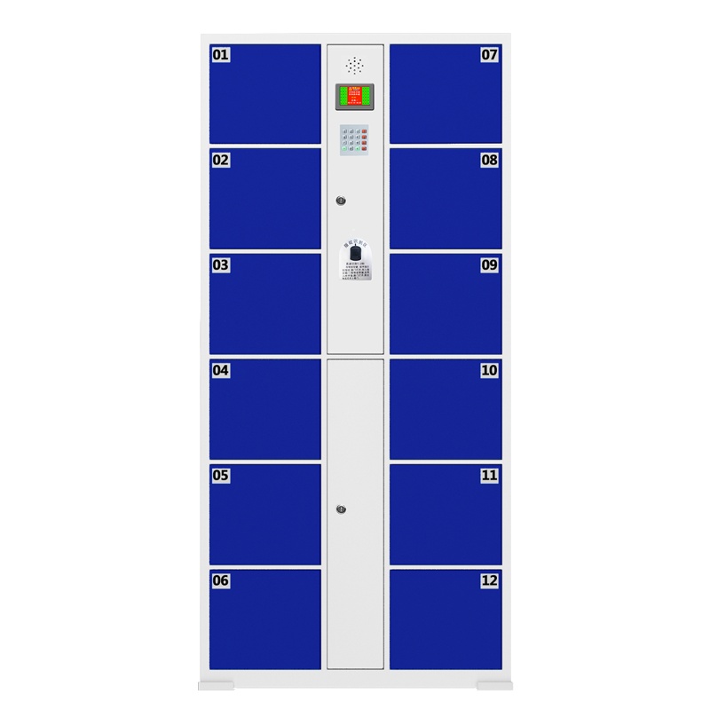 永格超市电子存包柜智能商场寄存柜人脸条码刷卡微信指纹密码单位手机柜储物柜