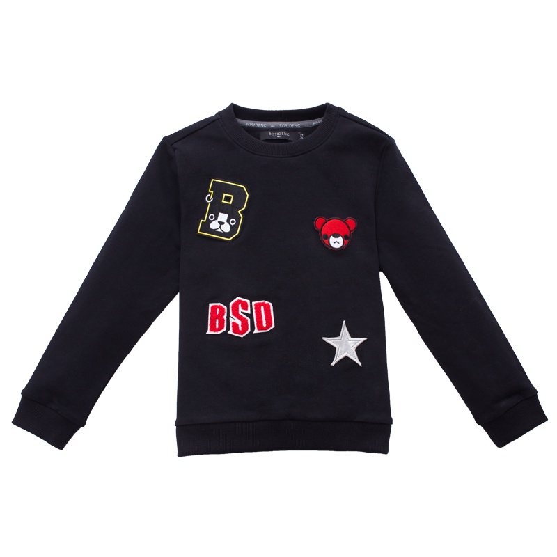 波司登童装男女童套头卫衣春儿童休闲运动可爱长袖上衣