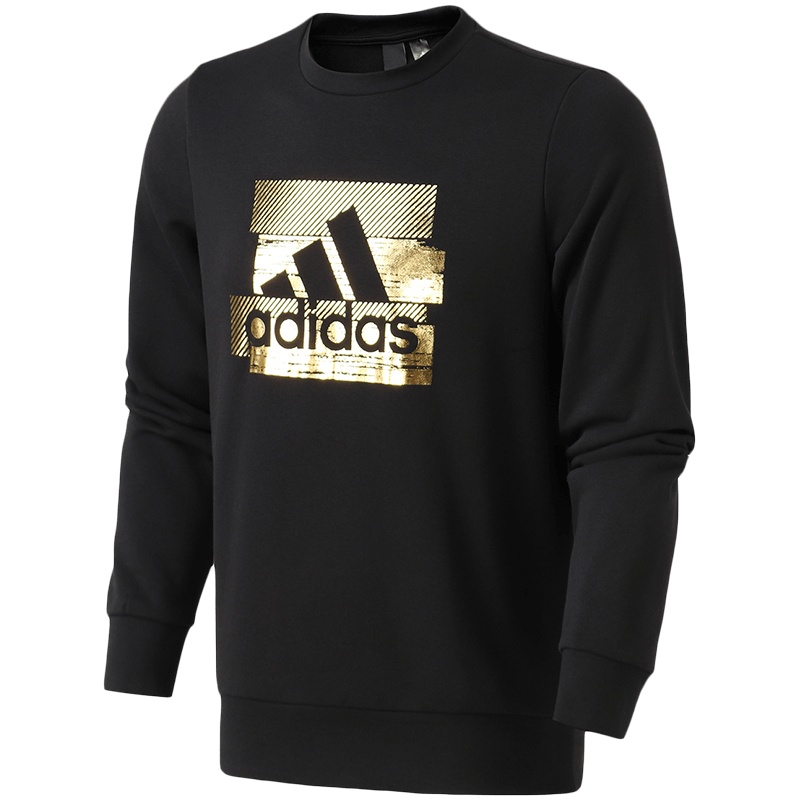 adidas男服卫衣圆领套头衫针织运动休闲运动服DW4603