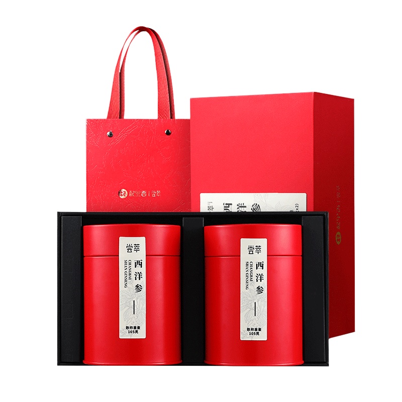 [礼盒]杞里香西洋参片切片大片非500g枝长白山人参片花旗参含片