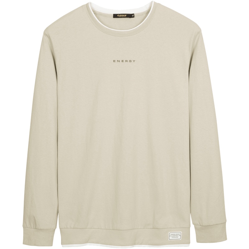 千纸鹤男士圆领卫衣潮2020春季新款青年潮流休闲宽松上衣男15403