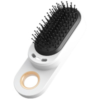 荷兰艾优APIYOO负离子直发梳An8 舒适震动按摩 直发器防静电 多功能护发便携充电式造型美发 亚光白