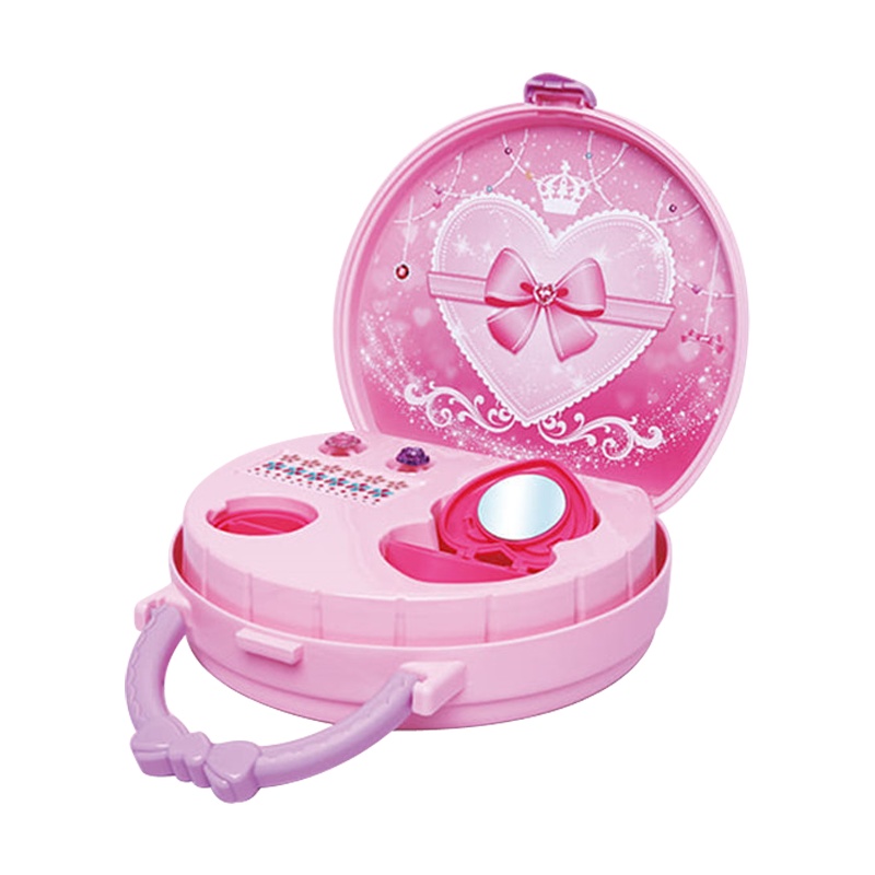 安丽莉儿童指甲贴片玩具公主女孩可爱安全无毒美甲套装宝宝55003闪亮美甲包