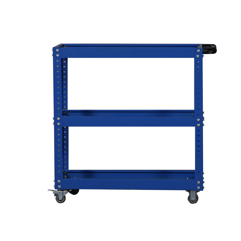 东港家具 三层工具车 车间用双开门储物柜 加厚五金收纳箱抽屉式铁皮刀具柜子 可定制 三层工具车(带刹车轮)