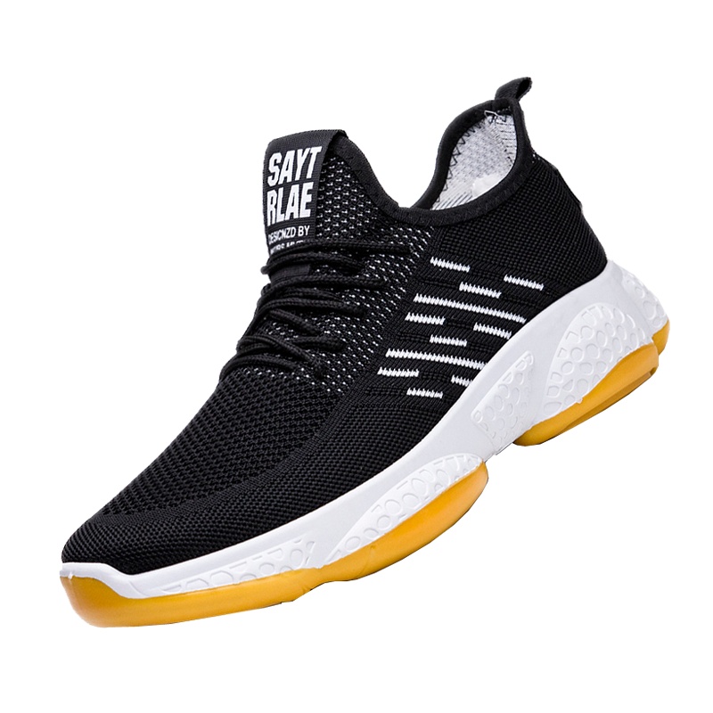 策霸2020季男士飞织全网透气鞋运动鞋跑步鞋休闲潮鞋韩版男鞋新品