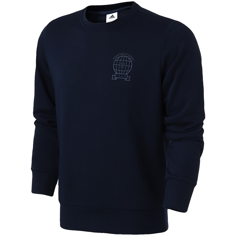 adidas阿迪达斯男子卫衣曼联足球休闲运动服CW7650 2XL CW7650蓝色