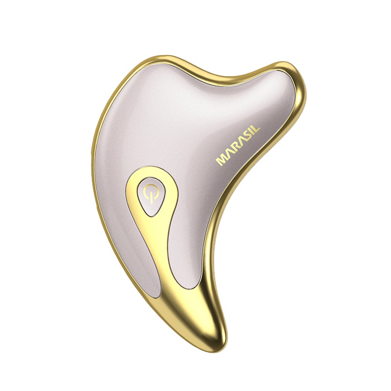 日本 瑞莎(MARASIL)小海豚面脸部按摩器提拉塑形紧致焕活眼周紧致祛皱淡化细纹EMS/微电流美容仪24K镀金